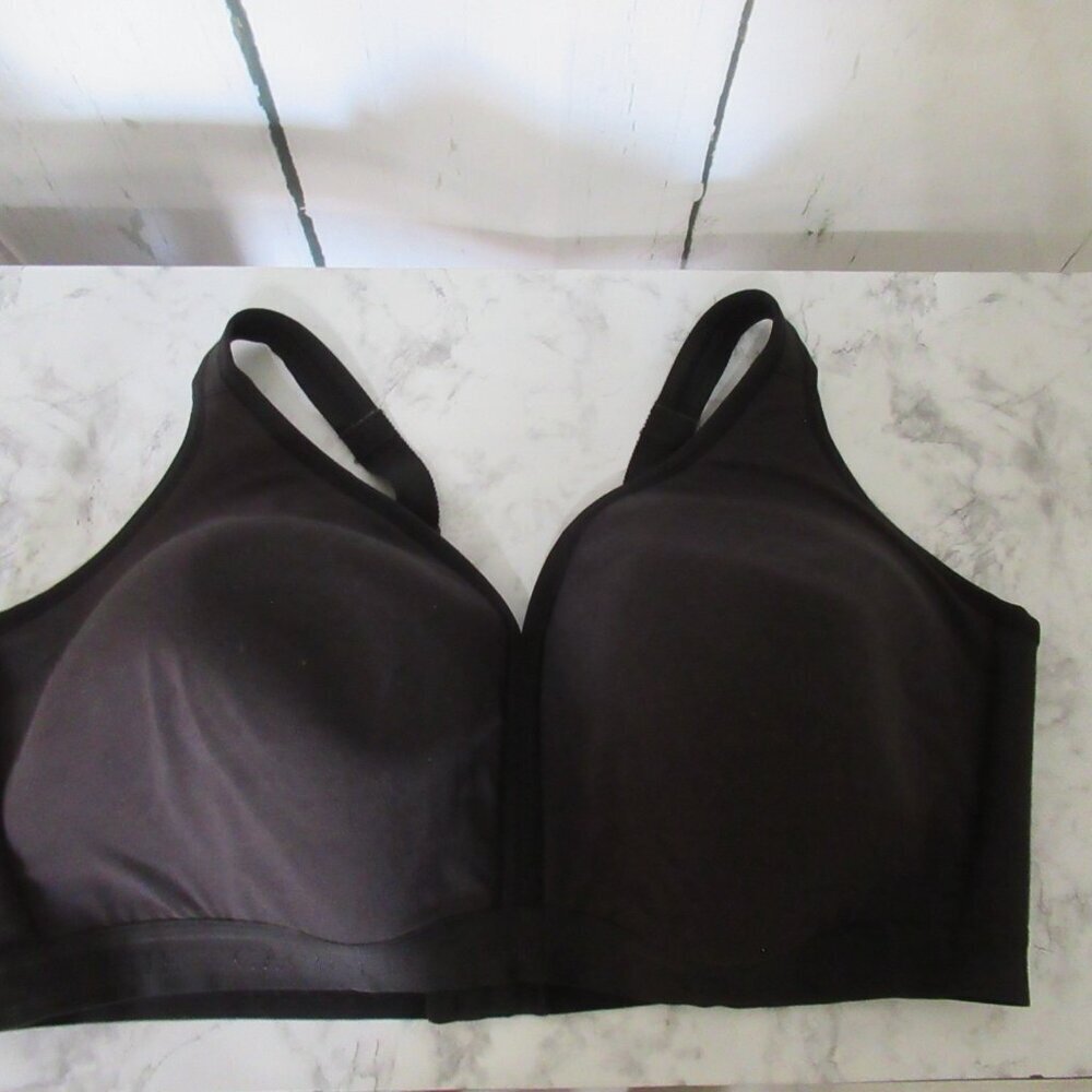 Cacique‎ Bra 46F Black Lightly Lined No Wire Plus Size Bralette